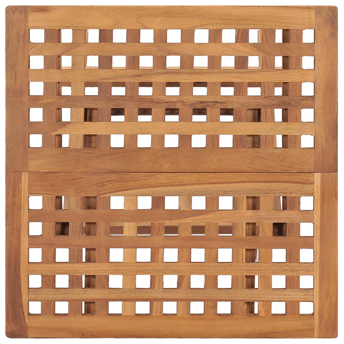 Set da Pranzo Giardino Pieghevole 3 pz Cuscino Massello di Teak 3063213