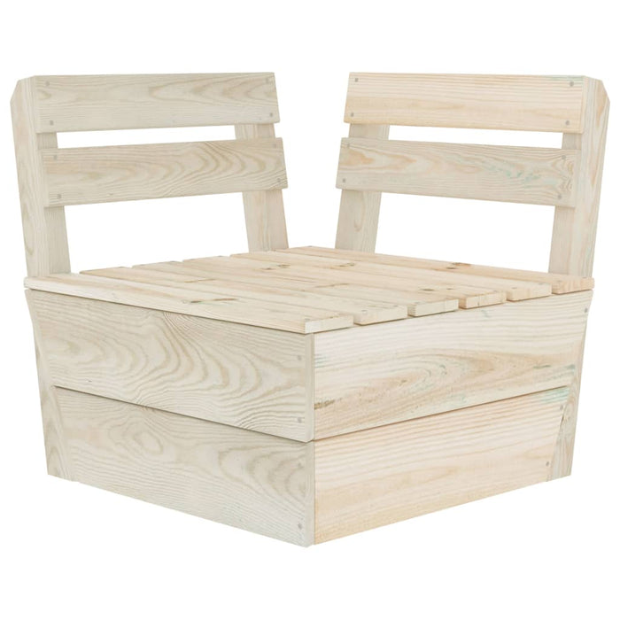 Divano da Giardino a 2 Posti su Pallet Legno Abete Impregnato cod mxl 42174