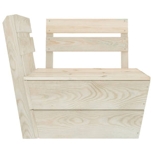 Divano da Giardino a 2 Posti su Pallet Legno Abete Impregnato cod mxl 42174