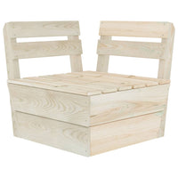 Divano da Giardino a 3 Posti su Pallet Legno Abete Impregnato cod mxl 49136