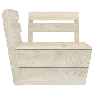 Divano da Giardino a 4 Posti su Pallet Legno Abete Impregnato 3063713