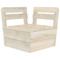 Set Divani da Giardino su Pallet 5 pz in Legno Abete Impregnato cod mxl 48493