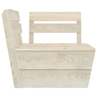 Set Divani da Giardino su Pallet 5 pz in Legno Abete Impregnato 3063715