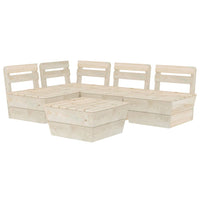 Set Divani da Giardino su Pallet 5 pz in Legno Abete Impregnato cod mxl 49133