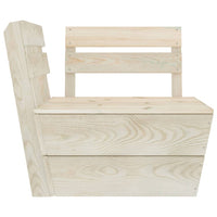 Set Divani da Giardino su Pallet 6 pz in Legno Abete Impregnato cod mxl 41742