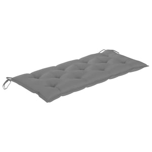 Panca da Giardino con Cuscino 120 cm in BambÃ¹ 3063892