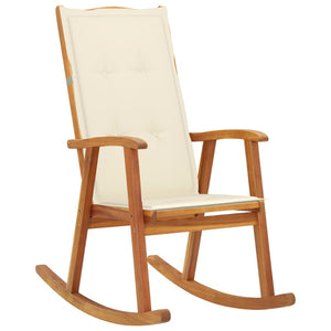 3064181  Rocking Chair with Cushions Solid Acacia Wood (311844+43181) 3064181