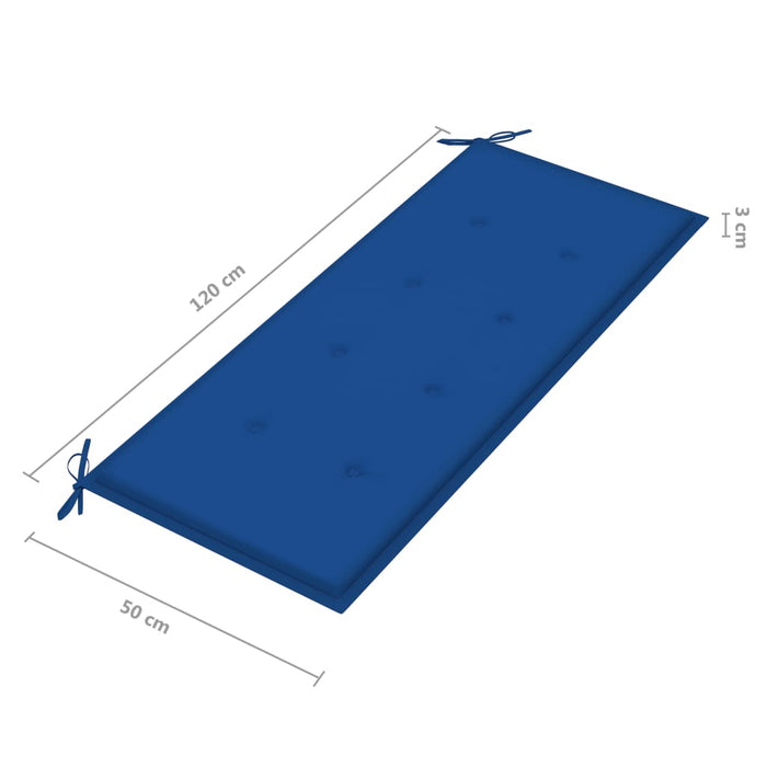 Panca da Giardino con Cuscino 120 cm in Massello di Acacia cod mxl 45721