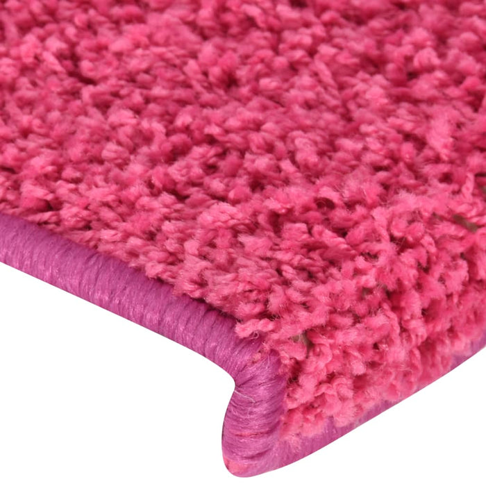 Tappetini per Scale 15 pz 65x25 cm Rosa cod mxl 69797