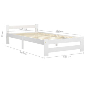 Giroletto Bianco in Legno Massello di Pino 100x200 cm cod mxl 62751