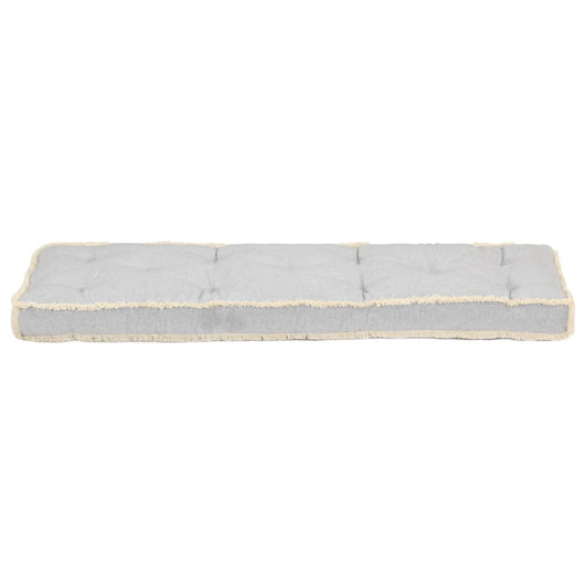 Cuscino per Divano in Pallet Grigio 120x40x7 cm 314799