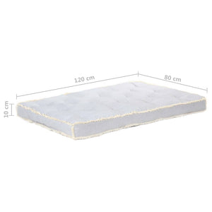 Cuscino per Divano in Pallet Grigio 120x80x10 cm cod mxl 68583