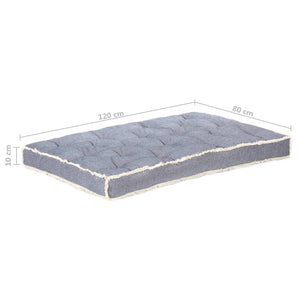 Cuscino per Divano in Pallet Blu 120x80x10 cm cod mxl 68050