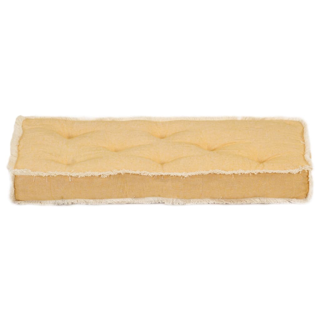 Cuscino per Divano in Pallet Giallo 73x40x7 cm 314810