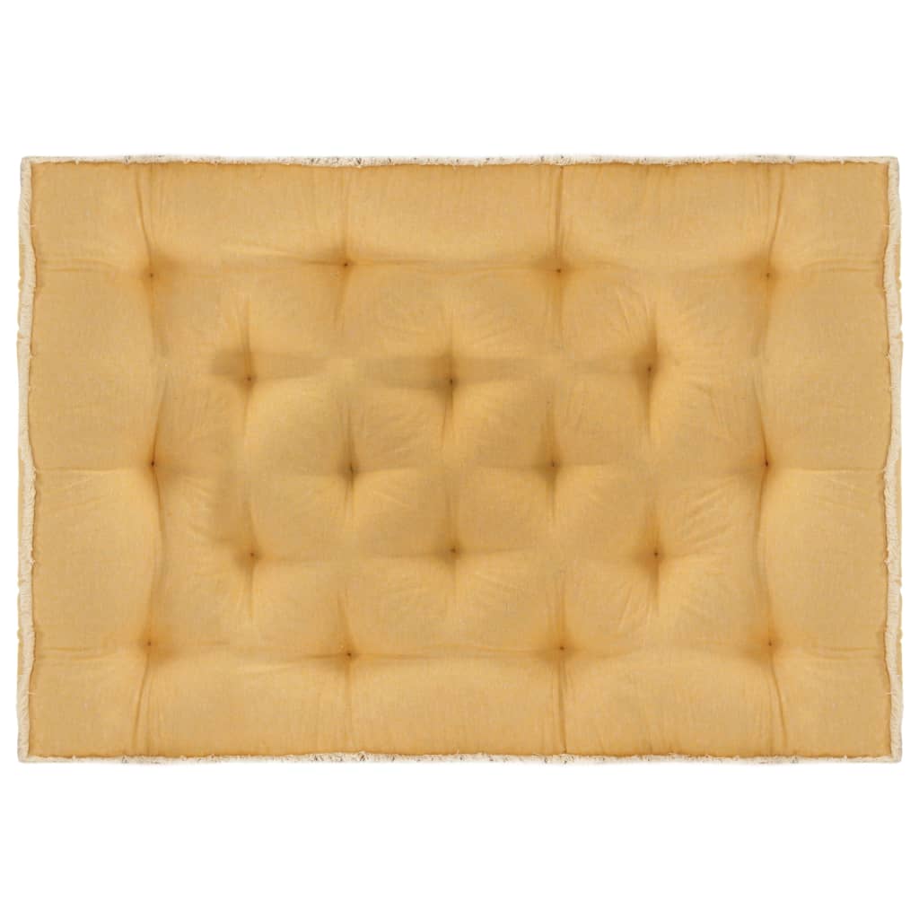 Cuscino per Divano in Pallet Giallo 120x80x10 cm 314812