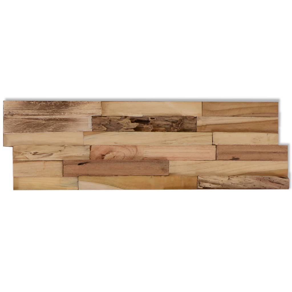 Pannelli per Pareti 10 pz 1,03 m² in Legno Riciclato di Teak 326170