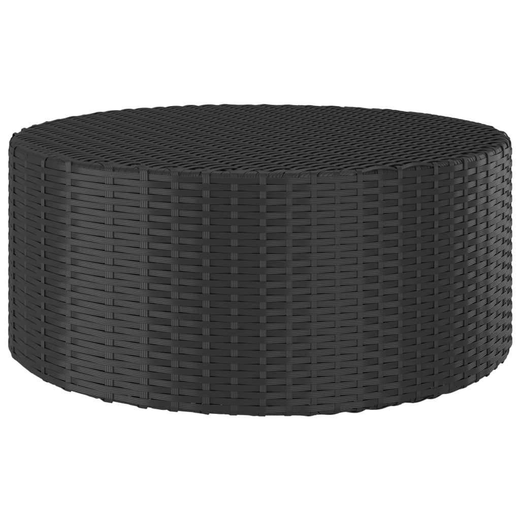 Set Divani da Giardino 5 pz con Cuscini in Polyrattan Nero cod mxl 39366