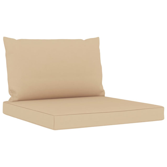 Set Salotto da Giardino 5 pz con Cuscini Beige 3065030