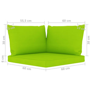 Divano da Giardino a 4 Posti con Cuscini Verde Brillante cod mxl 34711