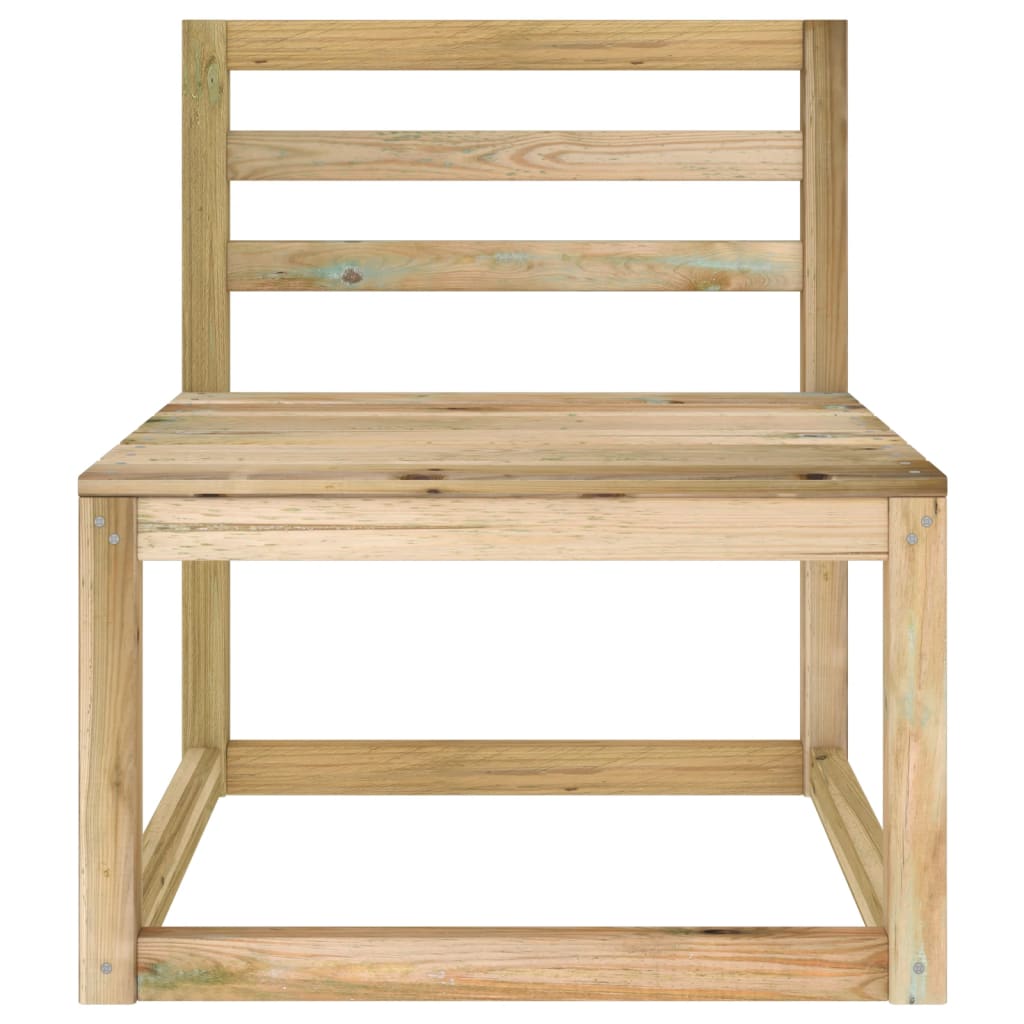 Divano Centrale Giardino su Pallet Legno Pino Impregnato Verde cod mxl 66863