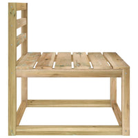 Divano Centrale Giardino su Pallet Legno Pino Impregnato Verde cod mxl 66863