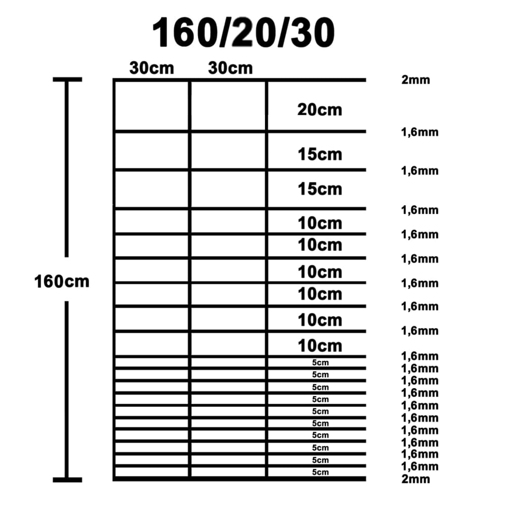 Recinzione da Giardino in Acciaio Zincato 50x1,6 m Argento 149493