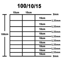 Recinzione da Giardino in Acciaio Zincato 50x1 m Argento cod mxl 14679