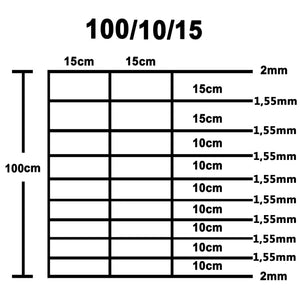 Recinzione da Giardino in Acciaio Zincato 50x1 m Argento cod mxl 14679