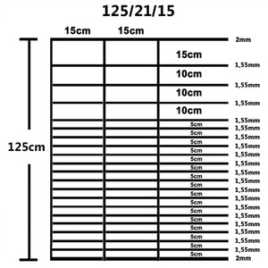 Recinzione da Giardino in Acciaio Zincato 50x1,25 m Argento cod mxl 20433