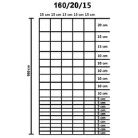 Recinzione da Giardino in Acciaio Zincato 50x1,6 m Argento cod mxl 19567