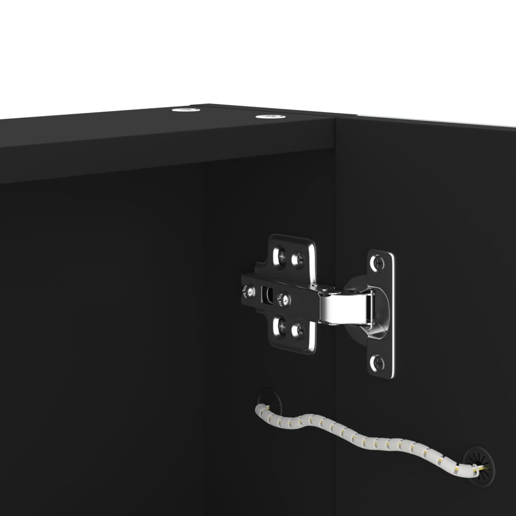 Armadietto Bagno con Specchio e LED 50x13x70 cm 325543