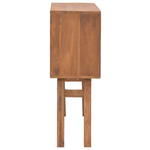 Tavolo Consolle 80x30x80 cm in Legno Massello di Teak 326135