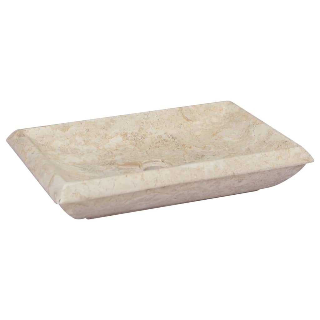 Lavandino Crema 50x35x10 cm in Marmo cod mxl 47303