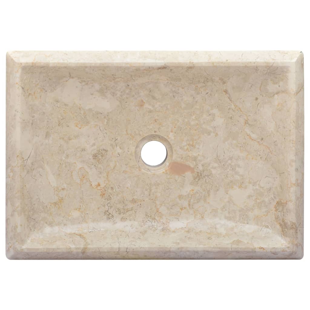 Lavandino Crema 50x35x10 cm in Marmo cod mxl 47303