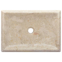 Lavandino Crema 50x35x10 cm in Marmo cod mxl 47303