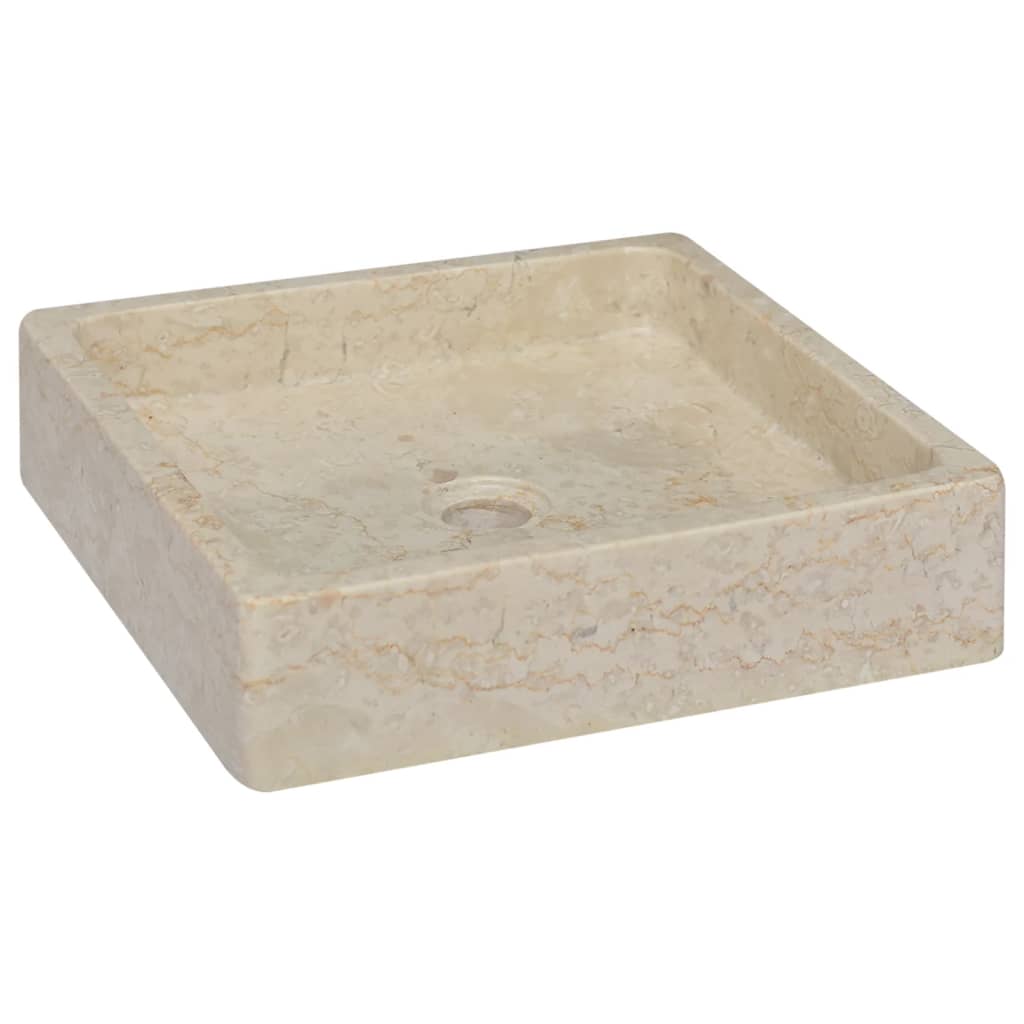 Lavandino Crema 40x40x10 cm in Marmo 149168