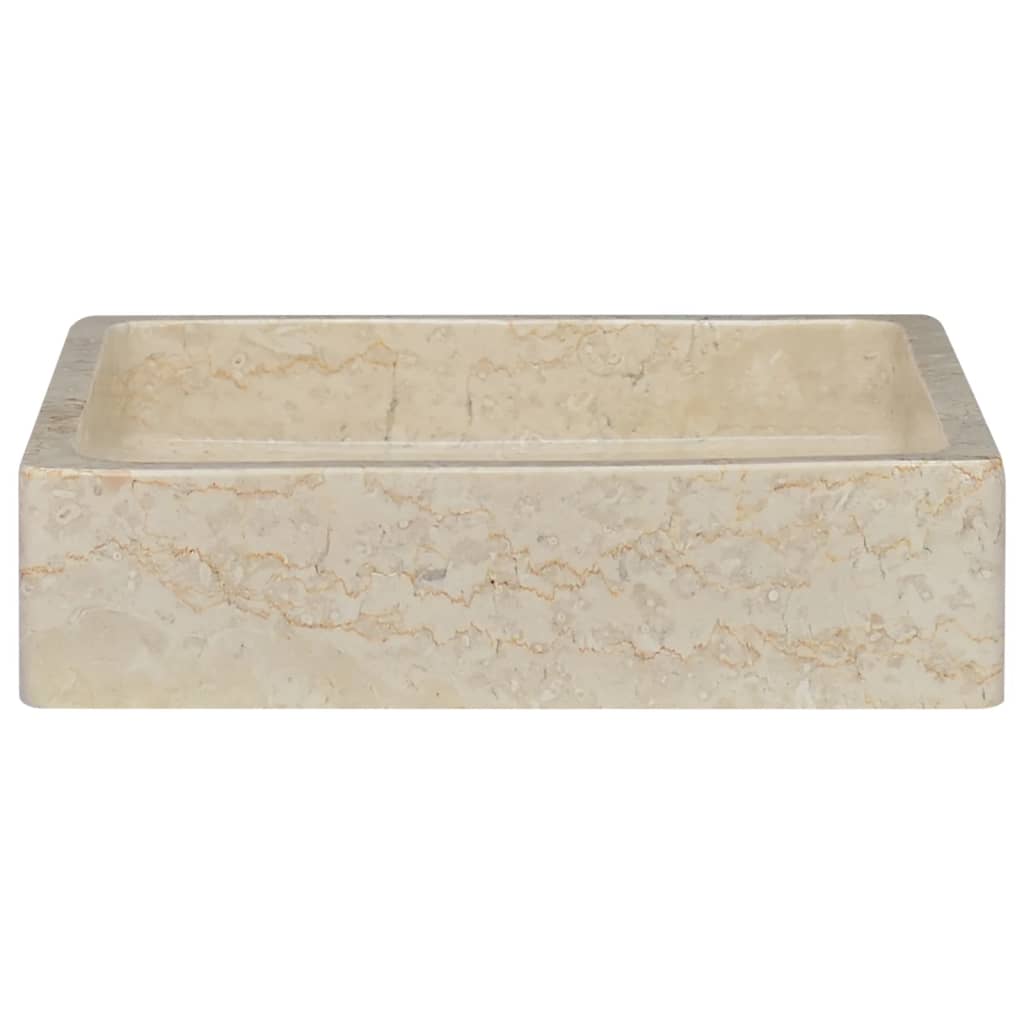 Lavandino Crema 40x40x10 cm in Marmo cod mxl 43599