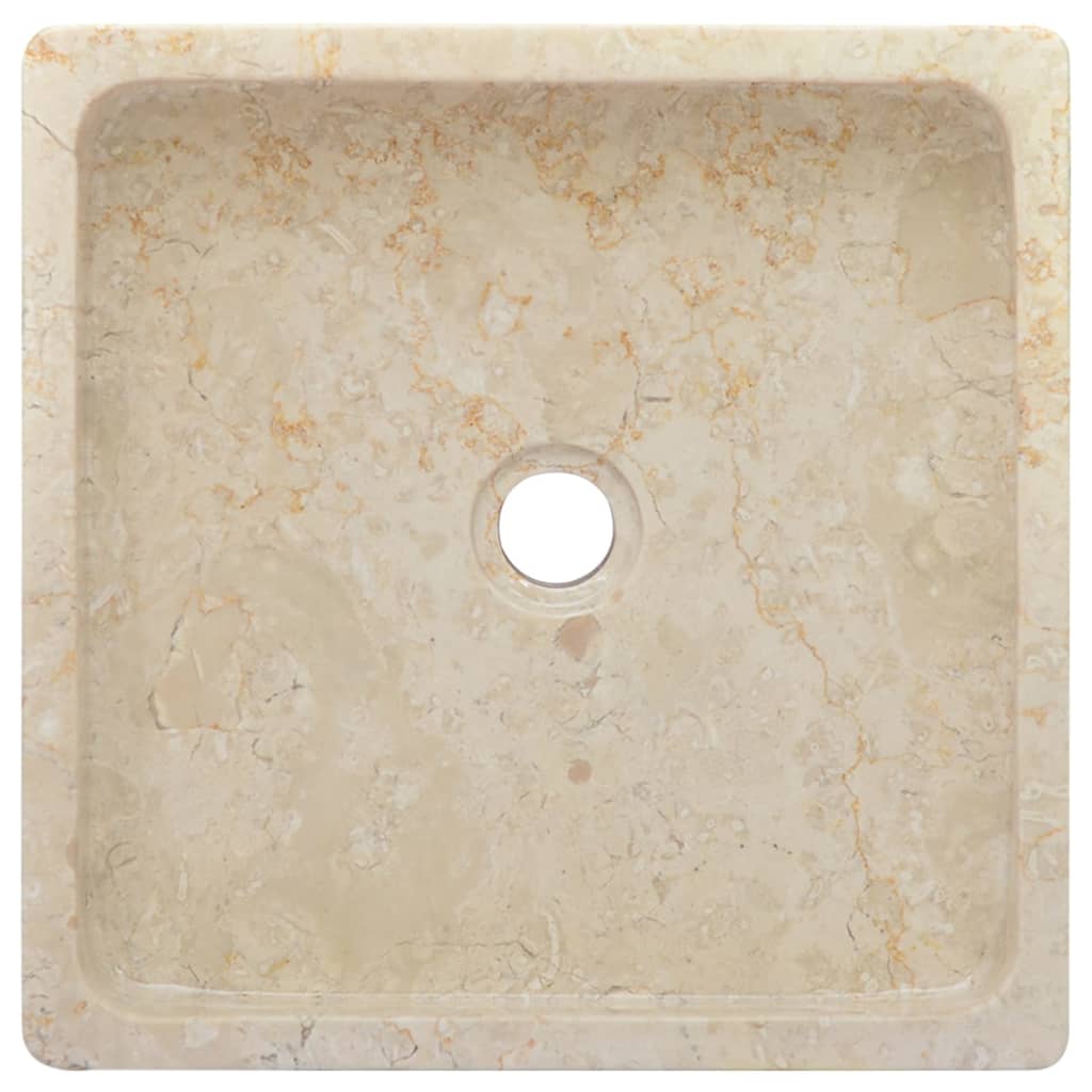 Lavandino Crema 40x40x10 cm in Marmo cod mxl 43599