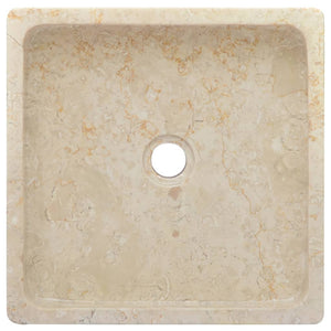 Lavandino Crema 40x40x10 cm in Marmo cod mxl 43599