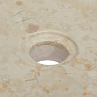 Lavandino Crema 40x40x10 cm in Marmo cod mxl 43599