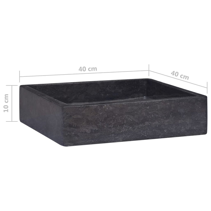 Lavandino Nero 40x40x10 cm in Marmo 149169