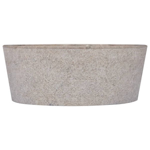 Lavandino Grigio Ø40x15 cm in Marmo cod mxl 40617