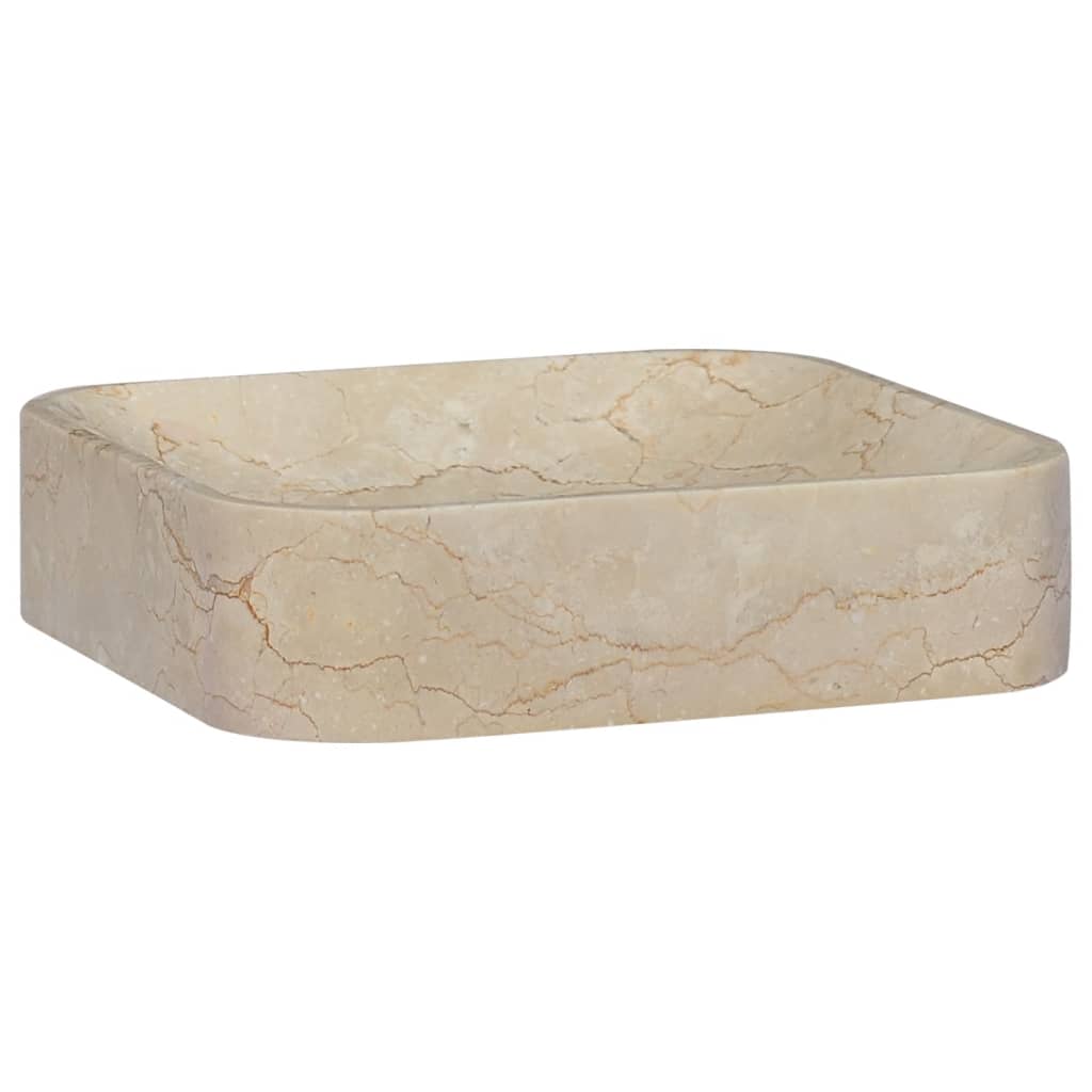 Lavandino Crema 40x40x10 cm in Marmo 149180