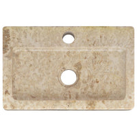 Lavandino Crema 38x24x6,5 cm in Marmo cod mxl 47281