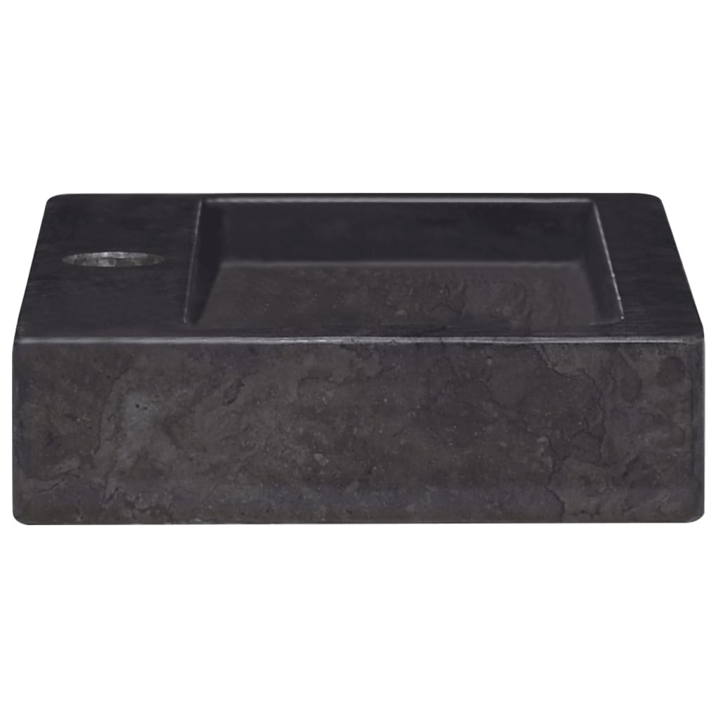 Lavandino Nero 38x24x6,5 cm in Marmo cod mxl 53592