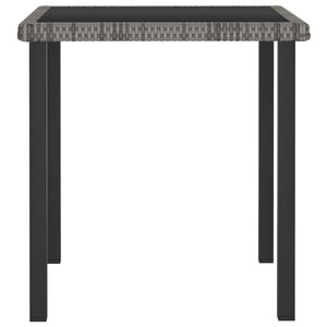 Set da Pranzo da Giardino 3 pz in Polyrattan Grigio 3065711