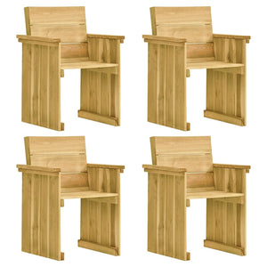 Set da Pranzo da Giardino e Cuscini 5 pz Legno Pino Impregnato cod mxl 41100