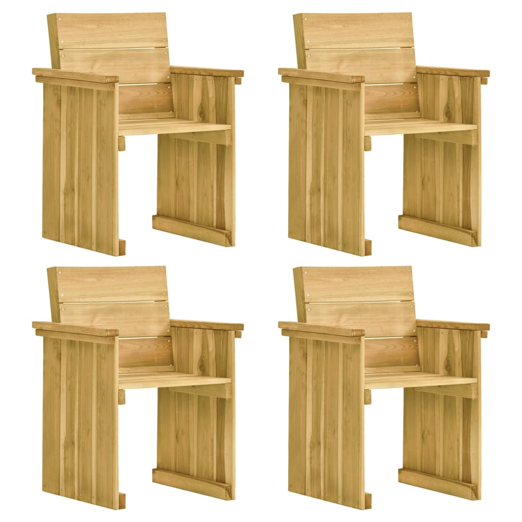 Set da Pranzo da Giardino e Cuscini 5 pz Legno Pino Impregnato cod mxl 41099