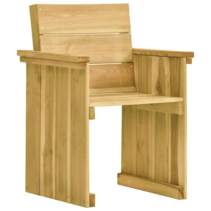 Set Pranzo da Giardino 7pz con Cuscini Legno di Pino Impregnato 3065737