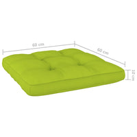 Sedie Giardino 2pz e Cuscini Verde Chiaro Legno Pino Impregnato 3065800